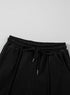 Seamed Zipper Jacket Drawstring Wide Leg Pant Set