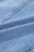 Seamed Zipper Square Neck Sleeveless Denim Bodycon Mini Dress
