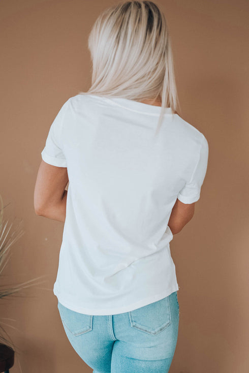 Seasonal Breeze And Leaves Quote Graphic T-Shirt