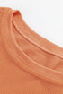 Seasonal Phrase Corded Texture Crew Neck Sweatshirt