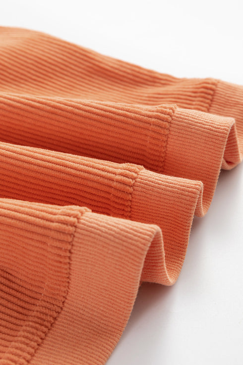 Seasonal Phrase Corded Texture Crew Neck Sweatshirt