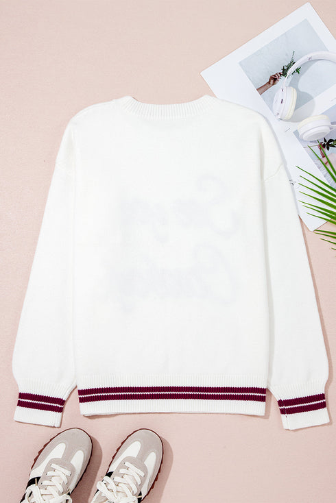 See You Cowboy Script Graphic Crew Neck Sweater