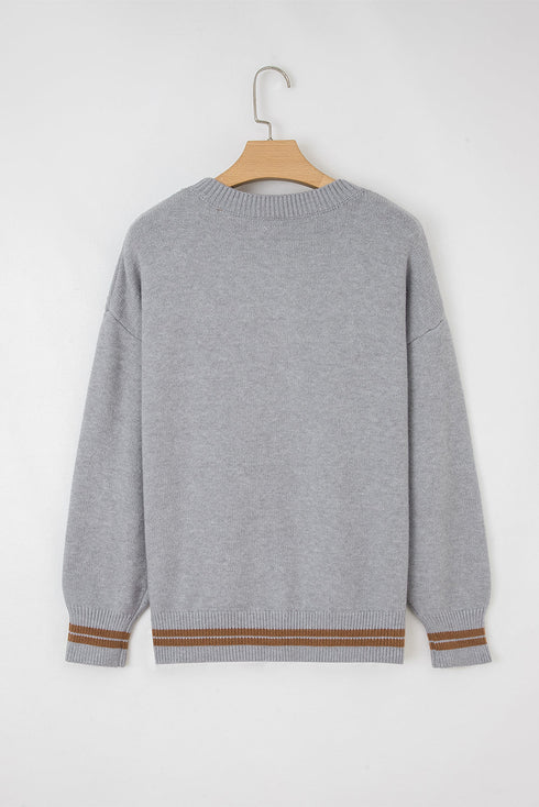 See You Cowboy Script Graphic Crew Neck Sweater