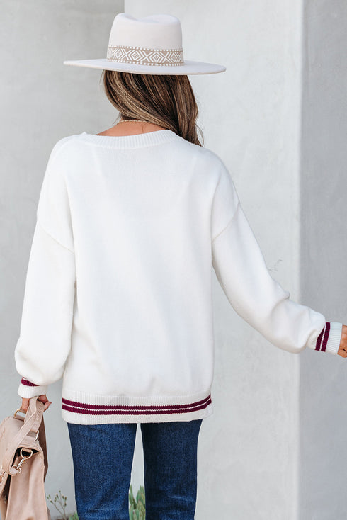 See You Cowboy Script Graphic Crew Neck Sweater