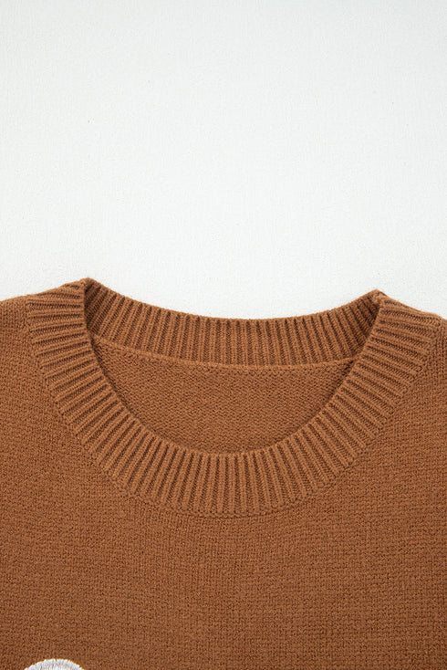 See You Cowboy Script Graphic Crew Neck Sweater
