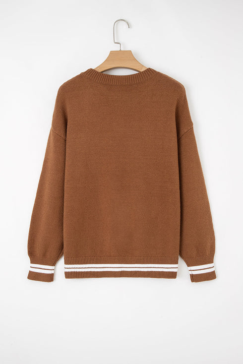 See You Cowboy Script Graphic Crew Neck Sweater