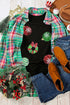 Sequin Applique Patch Long Sleeve Crewneck Sweatshirt