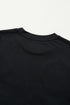 Sequin Applique Relaxed Fit Crew Neck T-Shirt
