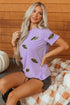 Sequin Bat Patch Crew Neck Short Sleeve Tee