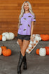Sequin Bat Patch Crew Neck Short Sleeve Tee