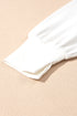 Sequin Bow Balloon Sleeve Oversized High Low Sweatshirt