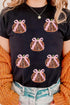 Sequin Bow Pumpkin Graphic Cotton Blend Tee