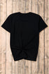 Sequin Bow Ribbon Graphic Short Sleeve Tee