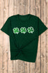 Sequin Clover Patch Short Sleeve Graphic T-shirt