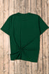 Sequin Clover Patch Short Sleeve Graphic T-shirt