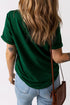 Sequin Clover Patch Short Sleeve Graphic T-shirt