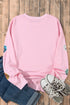 Sequin Conversation Heart Embellished Crew Neck Sweatshirt