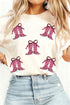 Sequin Cowgirl Boots Bow Repeat Graphic Tee