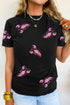 Sequin Crawfish Patch Crew Neck Graphic Tee
