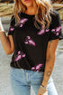 Sequin Crawfish Patch Crew Neck Graphic Tee