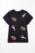 Sequin Crawfish Potato Graphic Plus Size T Shirt