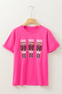 Sequin Embellished Nutcracker Graphic Crew Neck Tee