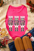 Sequin Embellished Nutcracker Graphic Crew Neck Tee