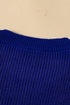 Sequin Flag Graphic Crew Neck Knit Sweater Vest