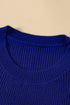 Sequin Flag Graphic Crew Neck Knit Sweater Vest
