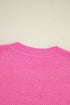 Sequin Flag Graphic Crew Neck Knit Sweater Vest
