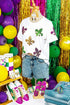 Sequin Fleur De Lis Graphic Short Sleeve T Shirt