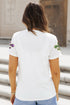Sequin Fleur De Lis Graphic Short Sleeve T Shirt