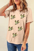 Sequin Flying Mallard Patch Crewneck Graphic Tee