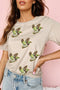 Sequin Flying Mallard Patch Crewneck Graphic Tee