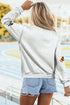 Sequin Ghost And Candy Graphic Pullover Sweatshirt