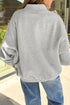 Sequin Ghost Mock Neck Long Sleeve Tunic Sweatshirt