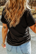 Sequin Heart Patch Short Sleeve Crewneck Tee