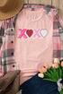 Sequin Heart Patch XOXO Graphic Short Sleeve Tee