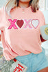 Sequin Heart Patch XOXO Graphic Short Sleeve Tee