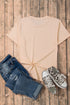 Sequin Horse Patch Short Sleeve Crewneck Tee