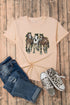 Sequin Horse Patch Short Sleeve Crewneck Tee