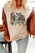 Sequin Horse Patch Short Sleeve Crewneck Tee