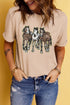 Sequin Horse Patch Short Sleeve Crewneck Tee