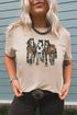 Sequin Horse Patch Short Sleeve Crewneck Tee
