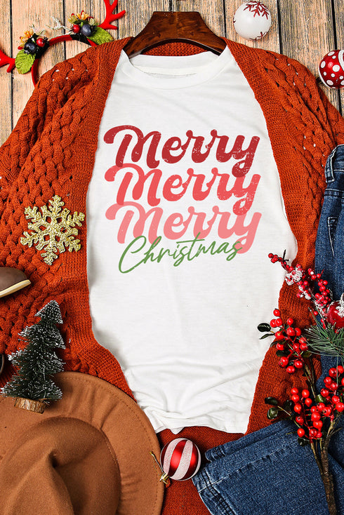 Sequin Letter Graphic Crew Neck Short Sleeve Tee