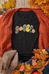 Sequin Letter Graphic Short Sleeve Crew Neck Tee