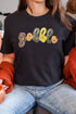 Sequin Letter Graphic Short Sleeve Crew Neck Tee