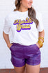 Sequin Letter Graphic Short Sleeve Jersey Tee