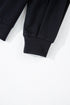 Sequin Letter Print Loose Fit Sweatshirt Short Set