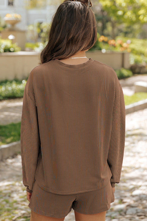 Sequin Mallard Twisted Corded Long Sleeve Graphic Set